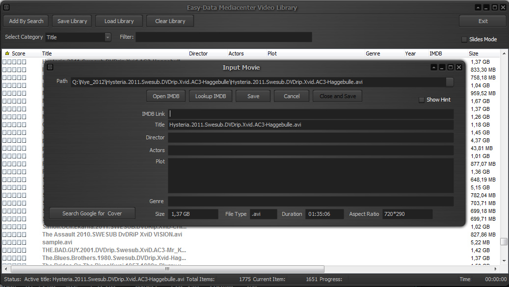 EDM2013 Video Library Edit Mode