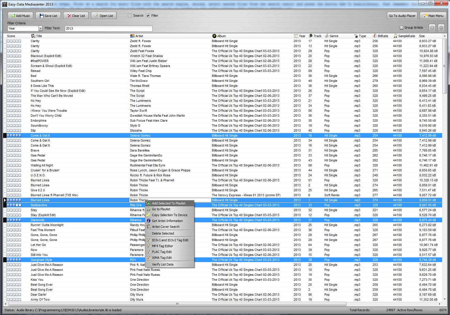 Easy-Data Mediacenter (Audio Library)