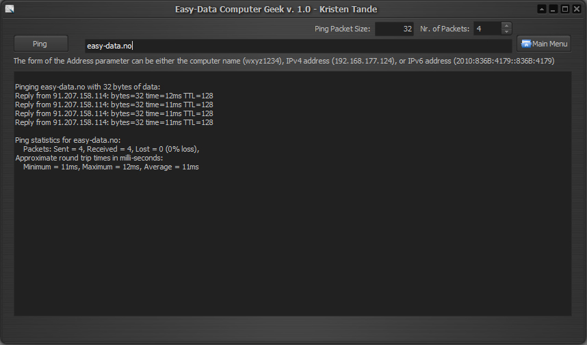 Computer Geek - Ping Tool